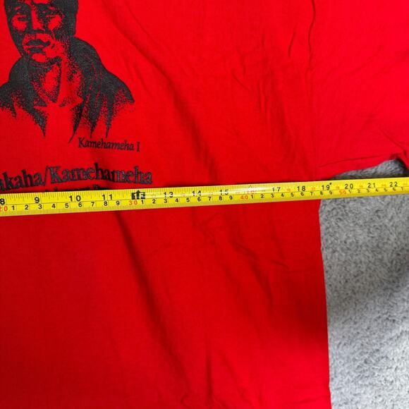 Vintage Kamehameha T Shirt Adult Large Red Crew Neck Makaha Hawaii - Picture 2 of 9
